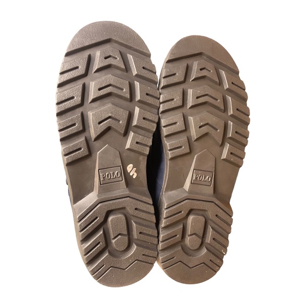 Ralph Lauren Polo Bear Boys Big Kid Ranger Hi Lace Up Leather Fashion Boot NWOT - Picture 10 of 13